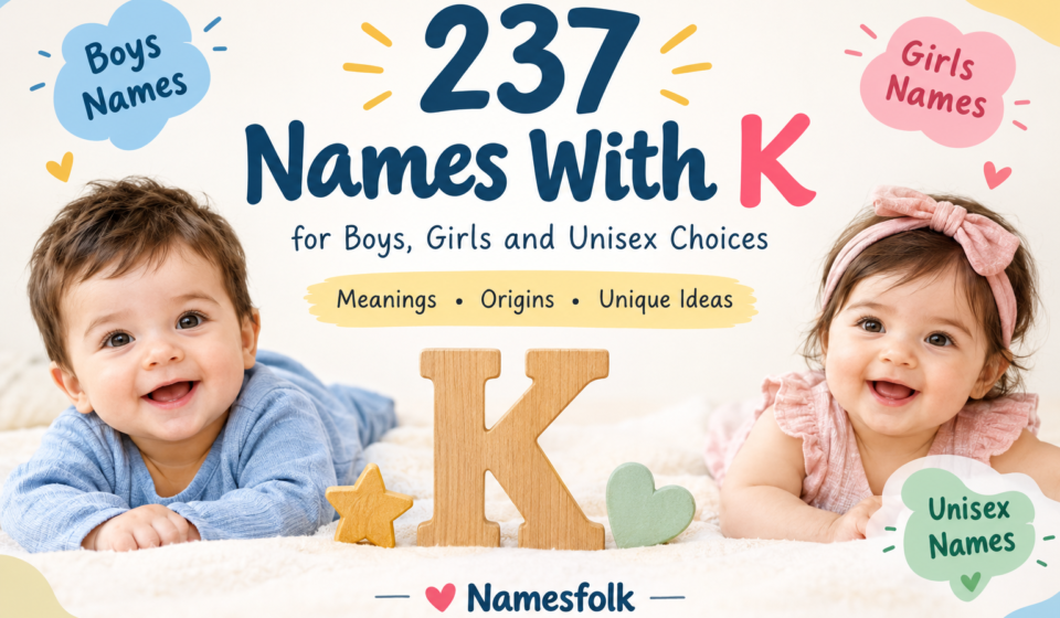 names with k