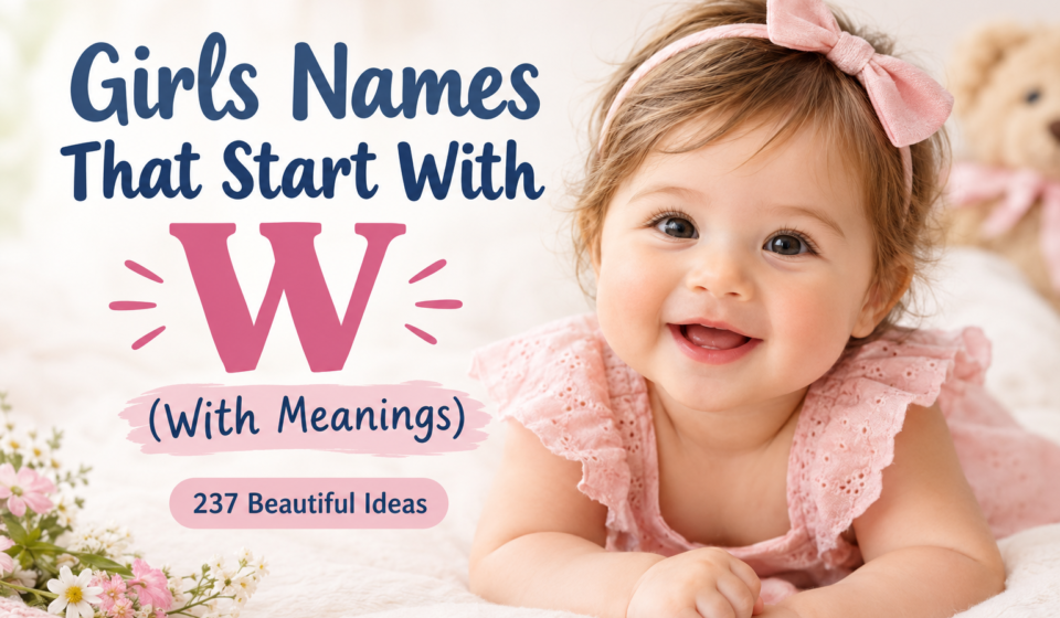 girls names that start with w
