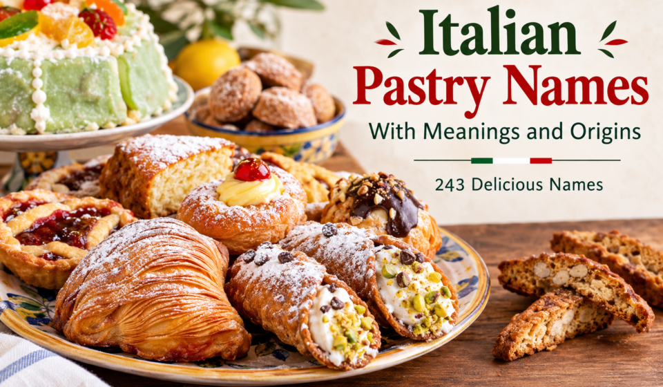 italian pastry names