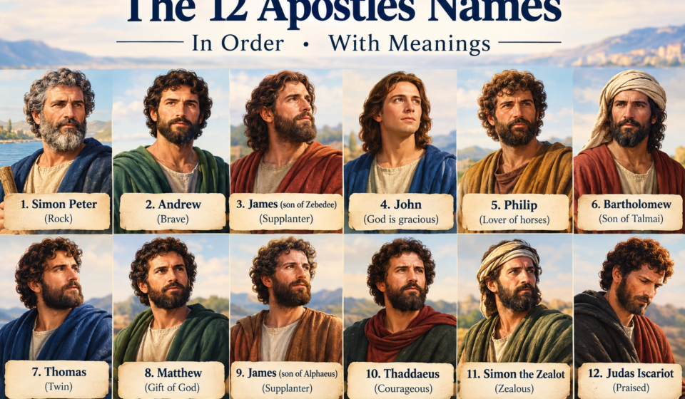 the 12 apostles names